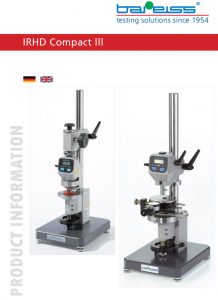 IRHD Compact lll - Bareiss North America - Testing Solutions Since 1954